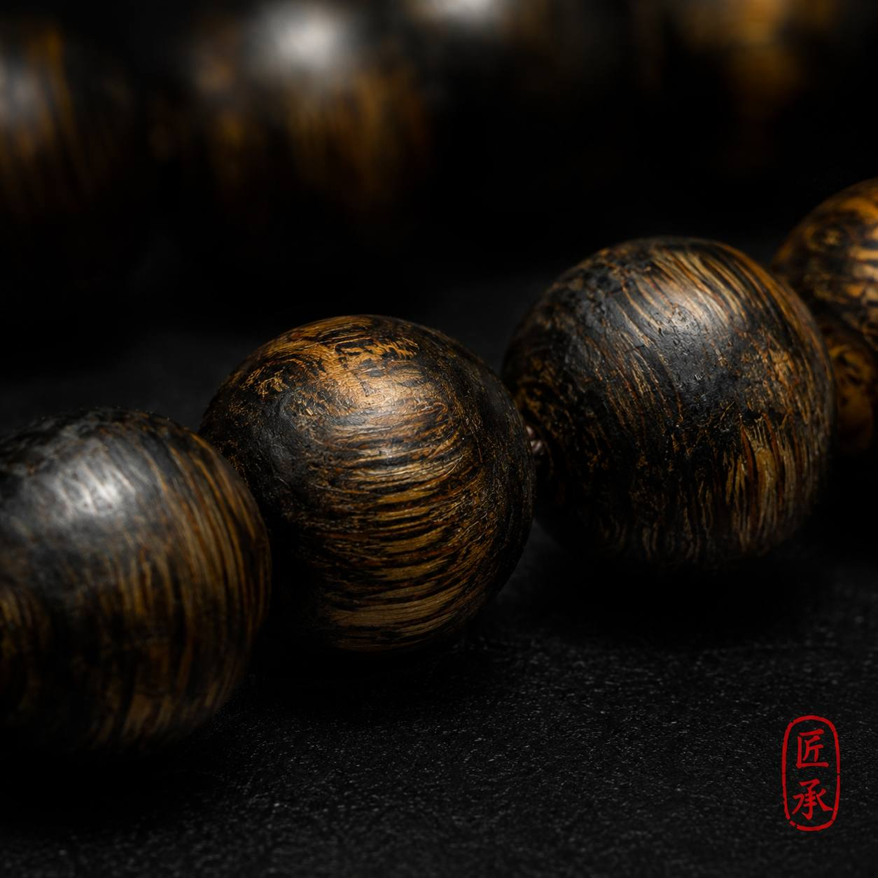 DUSK GRAIN · 108-Bead Prayer Strand - Image 4