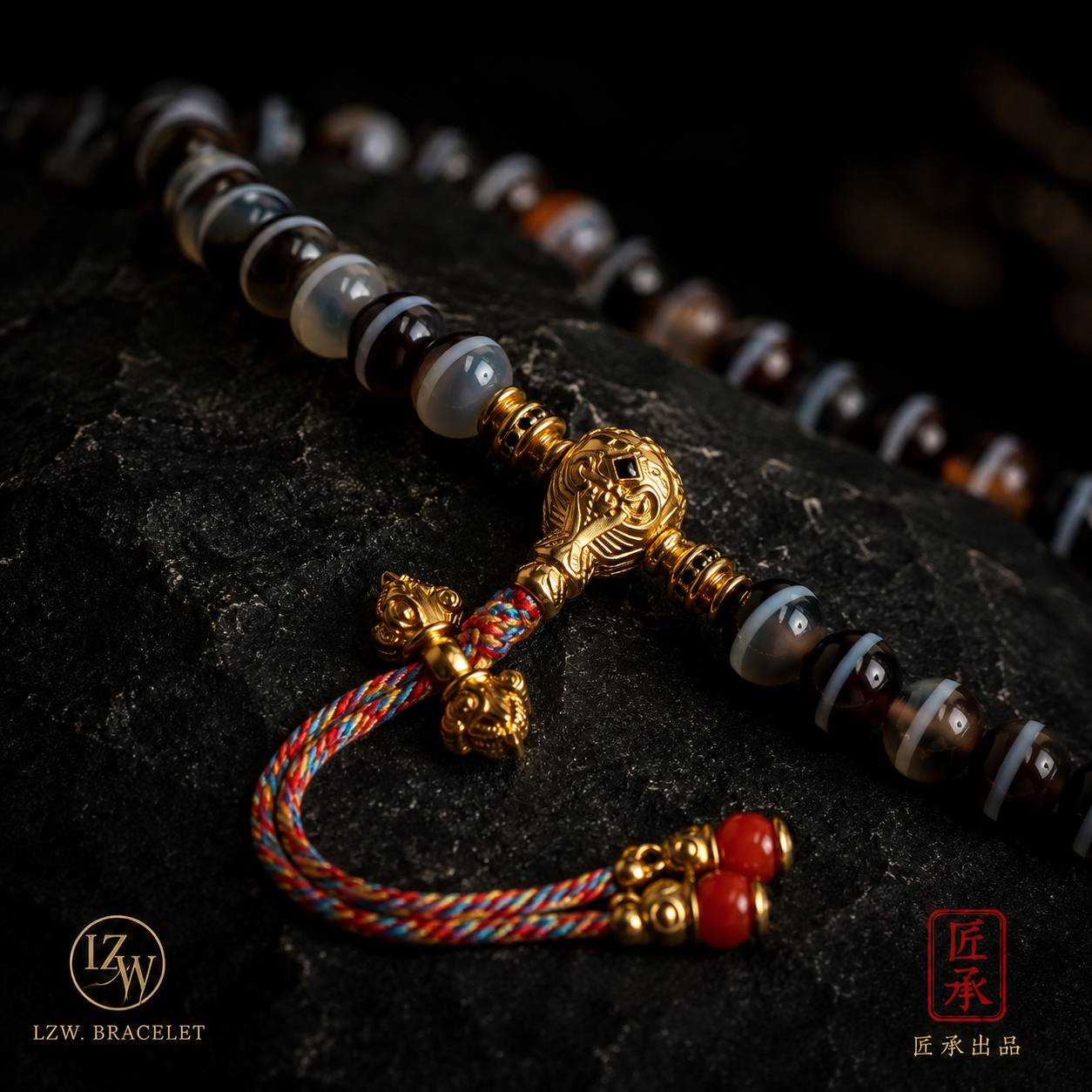 EMBER TIDE · Banded Bead Necklace - Image 5