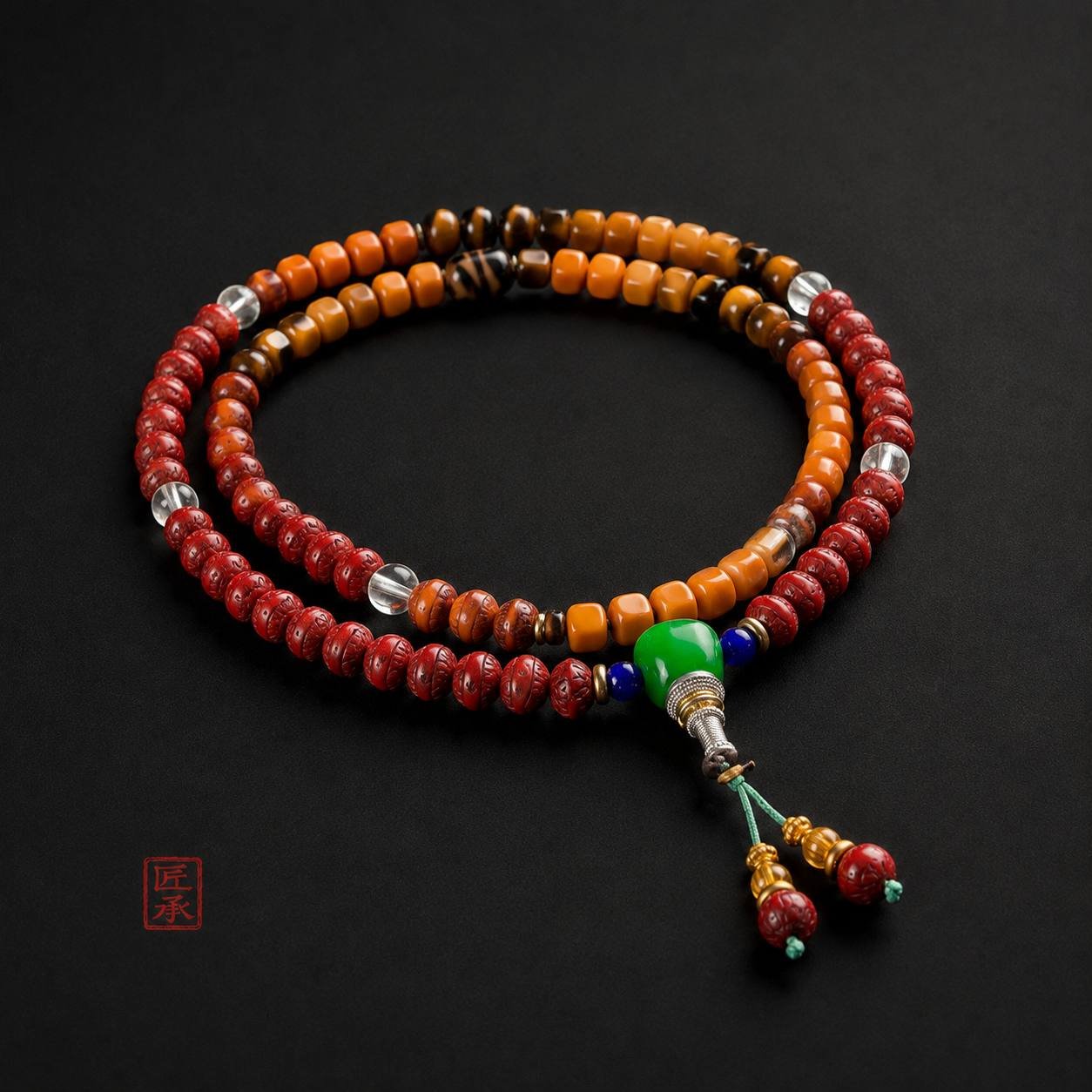A strand of crimson charm, true to the soul. - Image 5