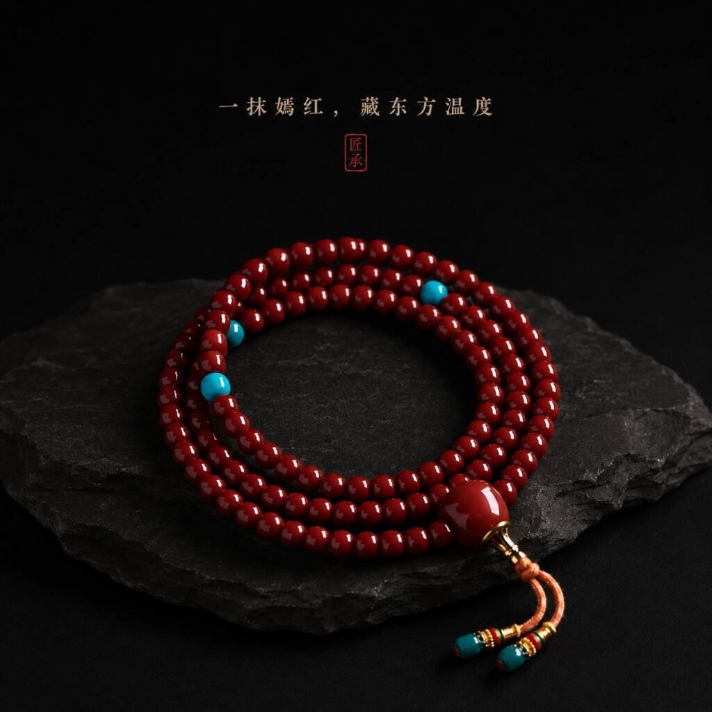 CRIMSON HEART · 108 Bead Strand