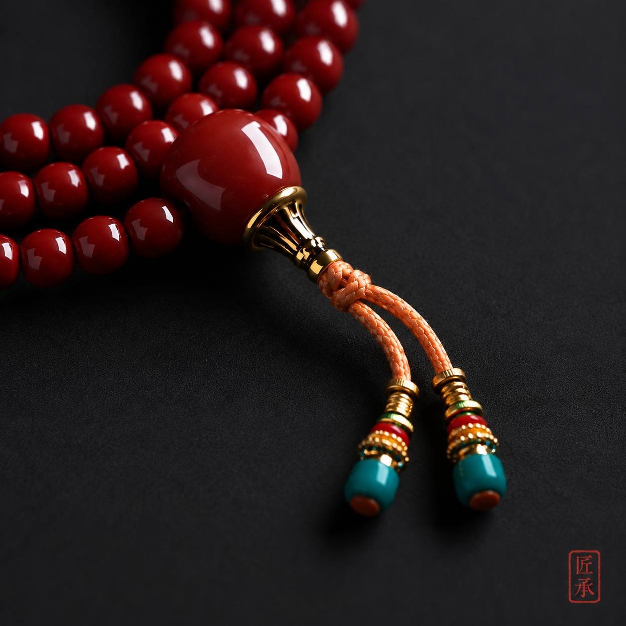 CRIMSON HEART · 108 Bead Strand - Image 4