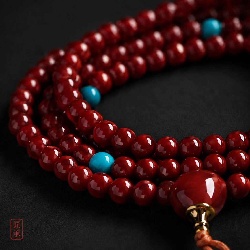CRIMSON HEART · 108 Bead Strand