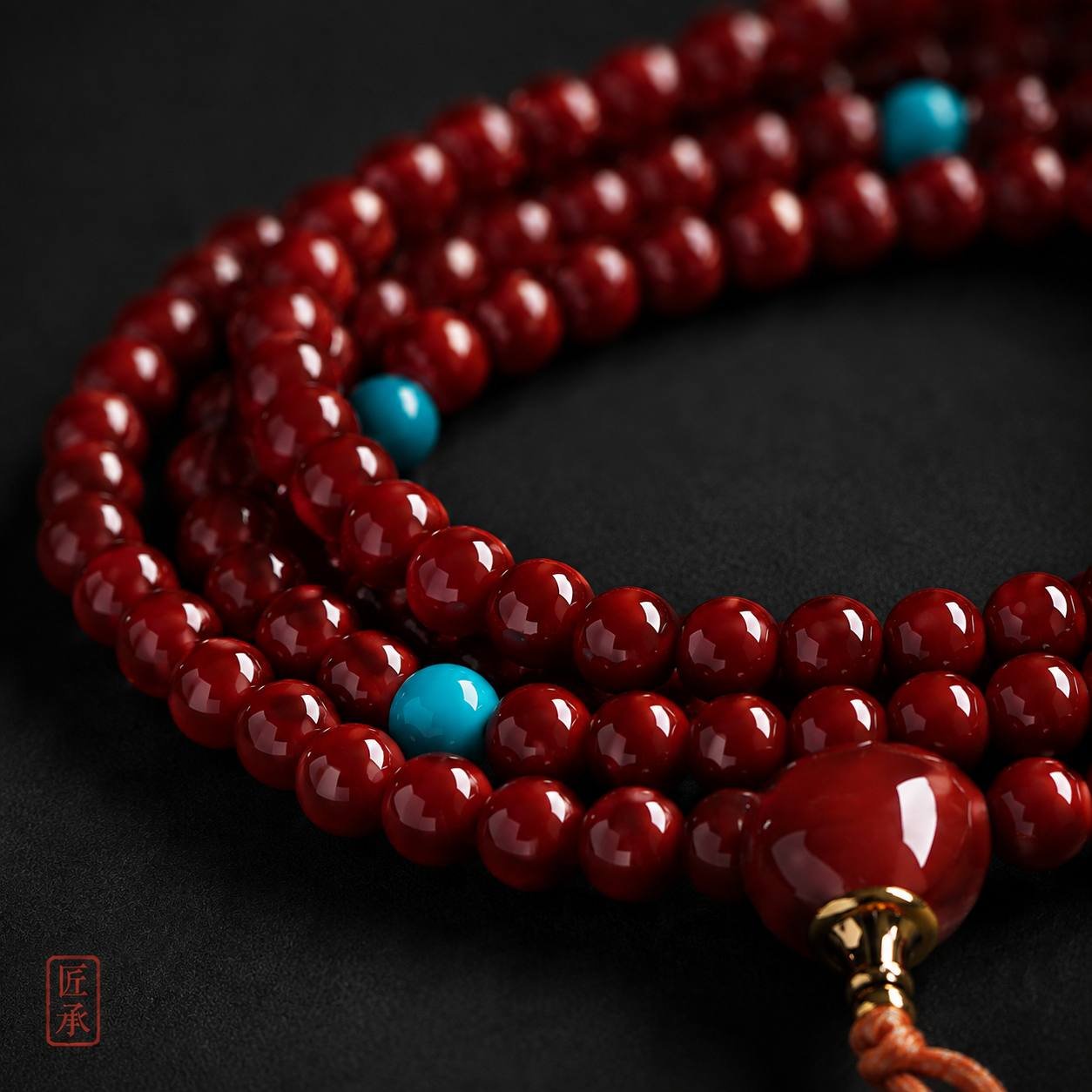 CRIMSON HEART · 108 Bead Strand - Image 2