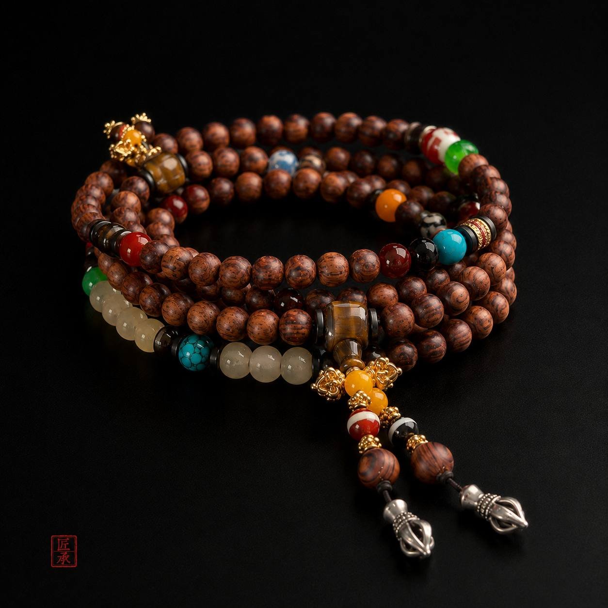 Shanhai Treasures · Huanghuali 108 Multi-Bead Mala - Image 2