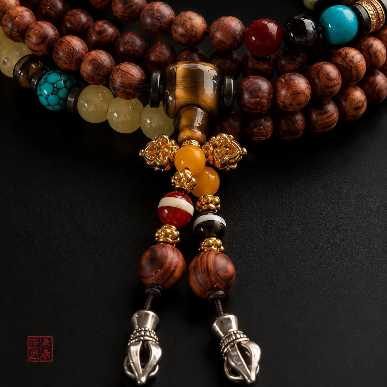 Shanhai Treasures · Huanghuali 108 Multi-Bead Mala - Image 5