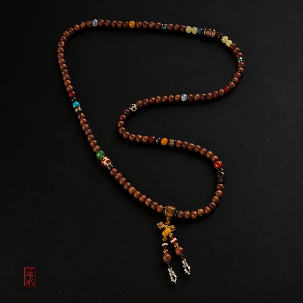 Shanhai Treasures · Huanghuali 108 Multi-Bead Mala - Image 4